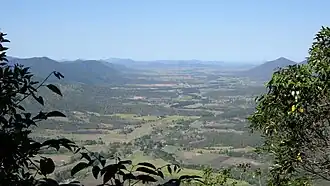 The locality occupies part of the Cattle Creek valley (background)
