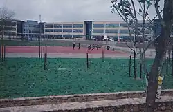 The basketball court ⏤ Photo Credit: Emanuil Pop (2003)