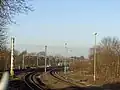 Electrification work at Euxton Jct December 2016