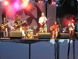 Eva Braun at the 2008 EXIT festival; from left to right: Stojkov, Glavaški, Rajić, Vasović, Dolinka, Obradović