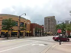 Evergreen Avenue in Downtown Arlington Heights