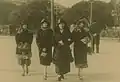 Evgenia Klimentievna Demidova with daughters Evgenia, Avrora and Helena (Nizza, 1925)