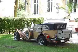 Rear view of a Series III Phaeton; note the Volkswagen Super Beetle's taillights