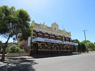 The Exchange Hotel in January 2022