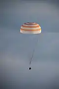 TMA-14M descending towards landing.