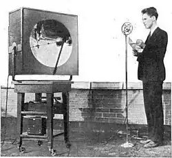 Experimental 3.3&nbsp;GHz (9&nbsp;cm) transmitter 1933 using split-anode magnetron, at Westinghouse labs[38]