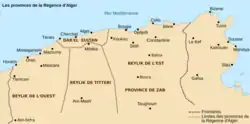 The Beyliks of the Regency of Algiers