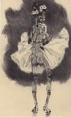 The Dance of Death (ca. 1865) etching (55 x 37&nbsp;cm)
