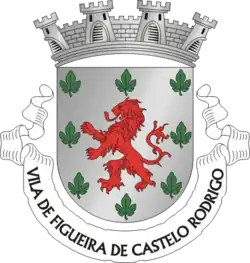 Coat of arms of the town of Figueira de Castelo Rodrigo