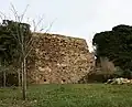 Curtain wall and postern