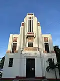 Closeup of façade