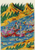 Battle with Tatars at Volga-river
