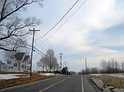 Fair Play as seen from eastbound CR 1