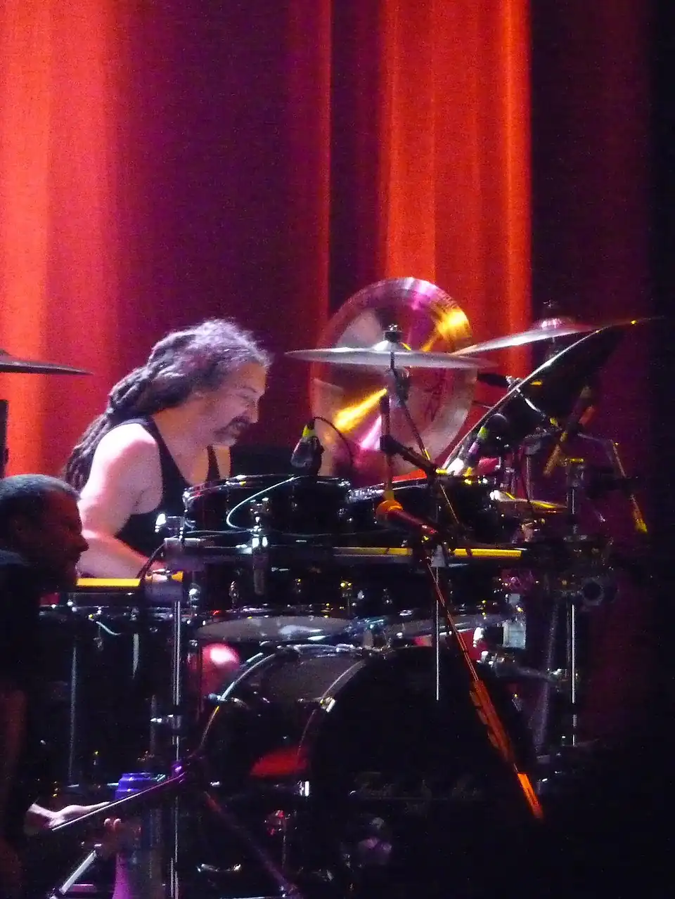 Bordin performing with Faith No More in 2009