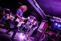 Fake Prophet during a live performance at Club Subterráneo, Santiago, 2015.