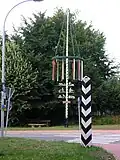 Not far from the Preußenpfahl stands Obermehnen's maypole