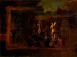 G-110. Compositional study (circa 1877), Farnsworth Art Museum. This seems to be cut down from a larger study.