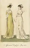 Fashion Plate: Afternoon dress, The Lady's Monthly Museum, May 1800