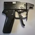 Stgw. 57 trigger housing with winter trigger extended.