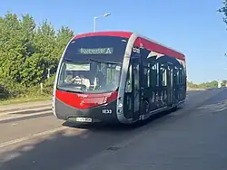 An Irizar ie tram on Kent Thameside Fastrack route A