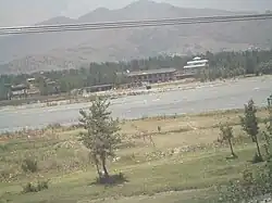 Fazlullah's madrasa at Imam Dherai, Swat. Pakistani security forces bombed and destroyed the compound in early June 2009.[43]