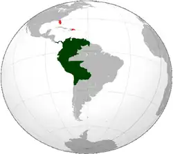 Location of Federation of the Andes