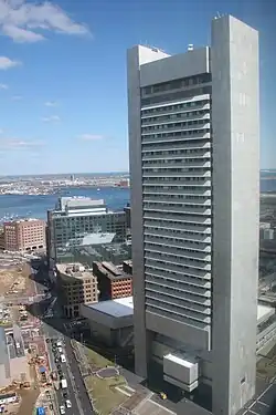 The Federal Reserve Bank Building in Downtown Boston