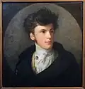 Felix Columban Diogg, son, oil on wood, around 1815