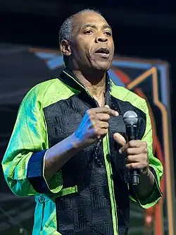 Kuti performing in 2023