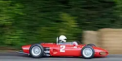A Ferrari 156 Sharknose (replica) car at the 2017 Goodwood Festival of Speed