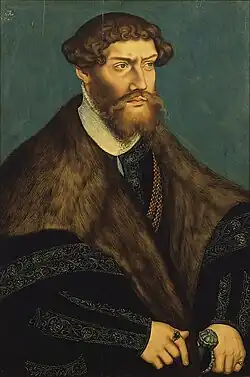 Portrait of Philip I of Pomerania by Lucas Cranach the Younger