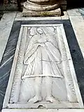 Gothic slab of Filippo de Luna
