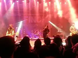 Finch performing in 2014