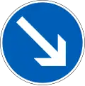 Pass this side (right side) (formerly used )