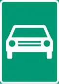 Road for motor vehicles (formerly used )