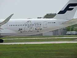 Airbus A350-900 in Moomin special livery