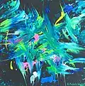 Fiona, a painting by Pockets Warhol, used for the back album cover of the EP The Third Chimpanzee by Martin Gore