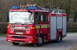 A facelifted West Midlands Fire Service Dennis Sabre