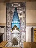 Functional fireplaces made with ceramic tilework in conical shape from Turkey 19th c.
