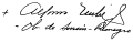 Alfonso Uribe Jaramillo's signature