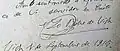 Josep Torras i Bages's signature