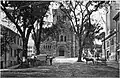 First Parish Church at the base of Burial Hill on the town square, is a continuation of the original Pilgrim church