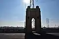 Perspective of being on the First Street Bridge