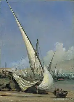 Fishing-boats, Castellammare (1833)