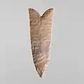 Fishtail knife dated to Naqada II period. Metropolitan Museum of Art