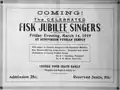 Advertisement for performance at the Knights of Pythias Temple, 1919