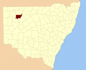 Location in New South Wales