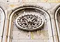 Soviet-style five-pointed star on the façade