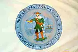 Flag of Duxbury, Massachusetts