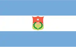 Flag adopted by Lucio Norberto Mansilla (1822-1824)